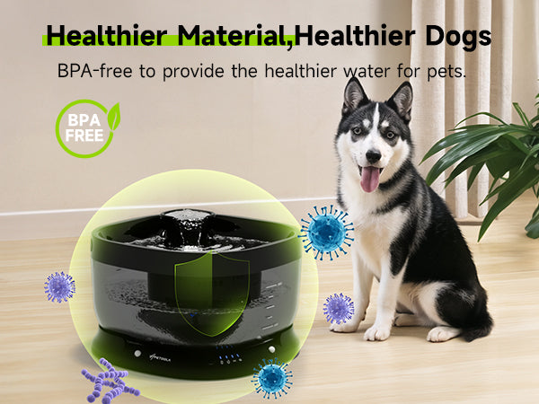 BIB1 - Wireless Automatic Dog Water Fountain 7L with sensor