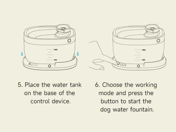 BIB1 - Wireless Automatic Dog Water Fountain 7L with sensor