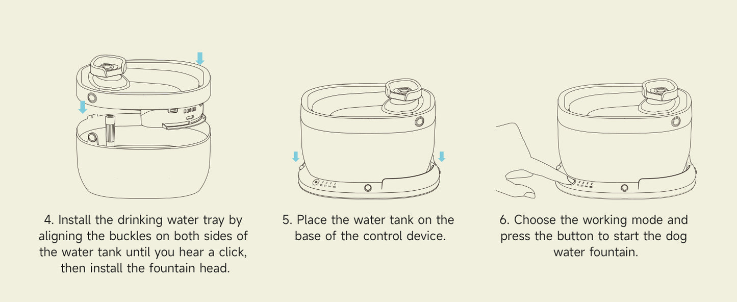 BIB1 - Wireless Automatic Dog Water Fountain 7L with sensor