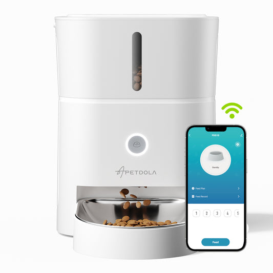 Automatic Cat Feeder Black and White control via App