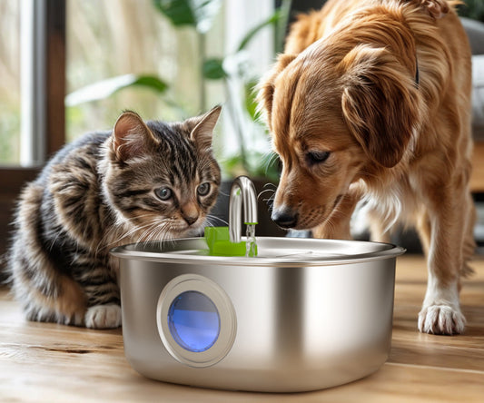 7L Automatic Stainless Steel Pet Water Fountain For Cats and Dogs